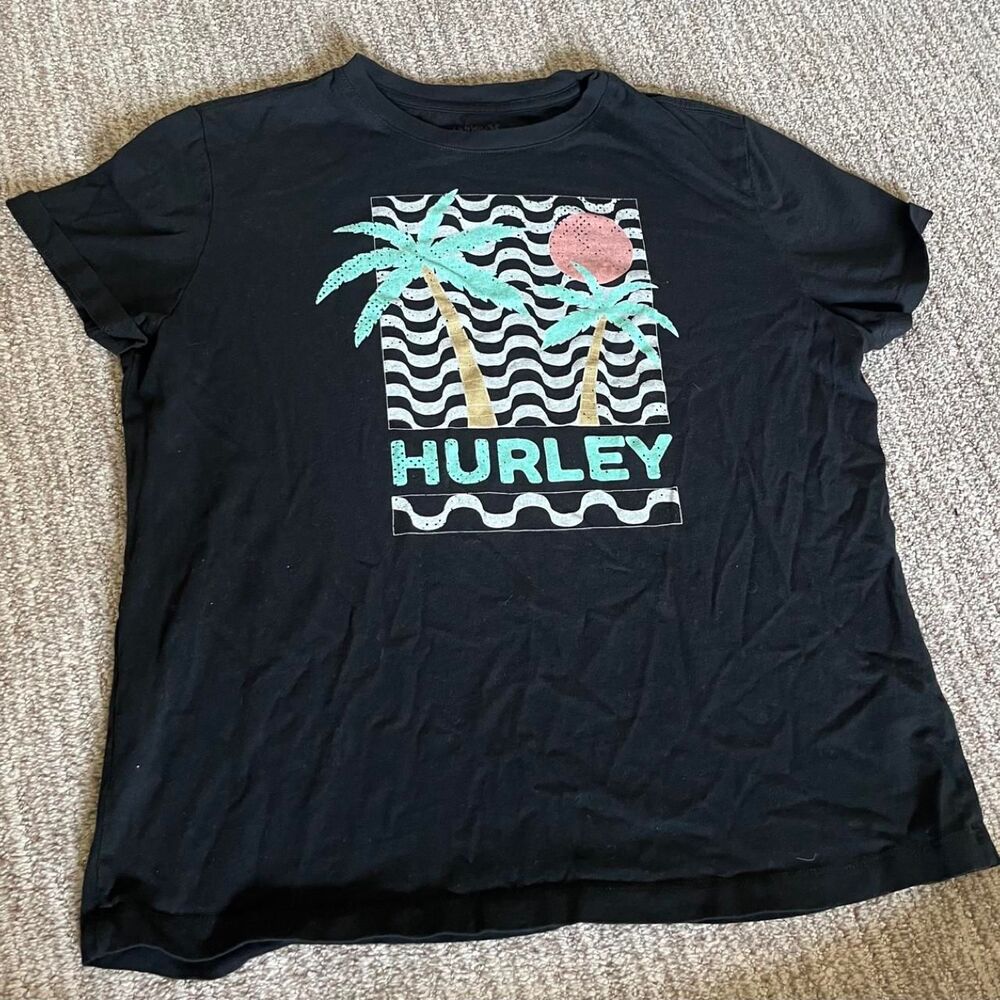 Hurley Men's Black T-shirt Size Medium